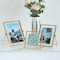 Fabulaxe Modern Metal Floating Tabletop Photo Picture Frame with Glass Cover and Easel Stand, Gold 4 x 6 QI004066.GD.M - alternate 6